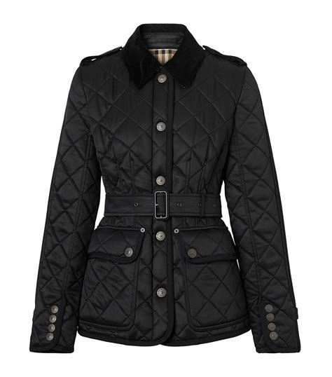 burberry black diamond jacket|Burberry black jacket nordstrom.